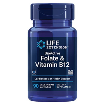 Life Extension BioActive Folate & Vitamin B12 - B019YGJLNM