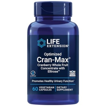 Life Extension Optimized Cran-Max Cranberry Whole Fruit Concentrate with Ellirose - B003EMMM2K
