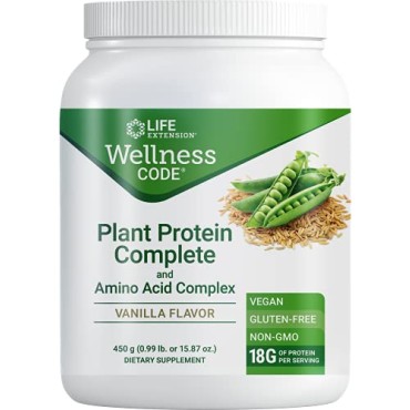 Life Extension Wellness Code Plant Protein Complete and Amino Acid Complex - B076PNJDJP