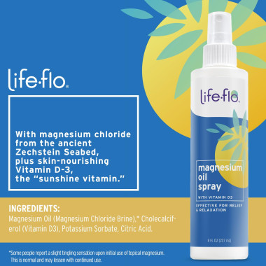 Life-flo Magnesium Oil Spray Plus Vitamin D3 - B00X2Y0Y4I