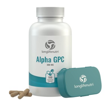 LongLifeNutri Alpha GPC Supports Memory & Brain Function - B074R75QK2