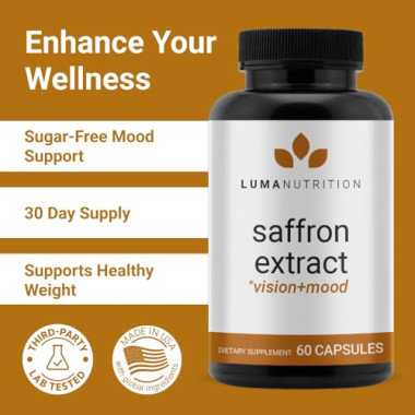 Luma Nutrition Pure Saffron Extract Energy Mood - B07ZG7ZF8K