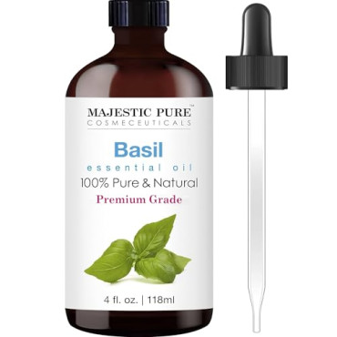Majestic Pure Basil Oil Therapeutic Grade - B075KWWVR6