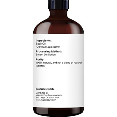 Majestic Pure Basil Oil Therapeutic Grade - B075KWWVR6