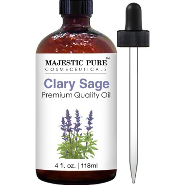 Majestic Pure Clary Sage Oil Premium Quality - B01767OTVK