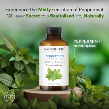 Majestic Pure Therapeutic Grade Peppermint Essential Oil - B00PV15BPW