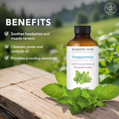 Majestic Pure Therapeutic Grade Peppermint Essential Oil - B00PV15BPW