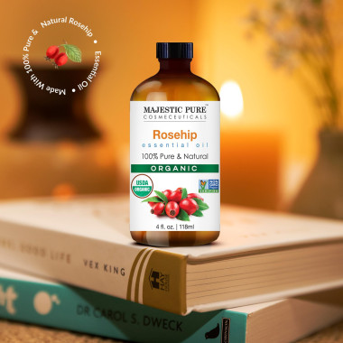 Majestic Pure 100% Natural & Pure Cold Pressed Rosehip - B00QR7FTLU