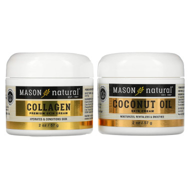 Mason Natural Coconut Oil Beauty Cream + Collagen Beauty Cream - B07953NQ6L