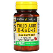 Mason Natural Folic Acid B-6 & B-12 - B002VPE74W Mason Natural Folic Acid B-6 & B-12 - B002VPE74W