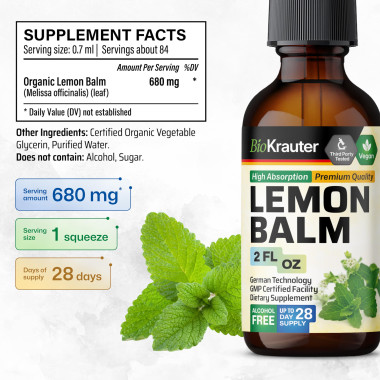 Maui Herbs Lemon Balm Herbal Supplement - B07MK3VF3Q