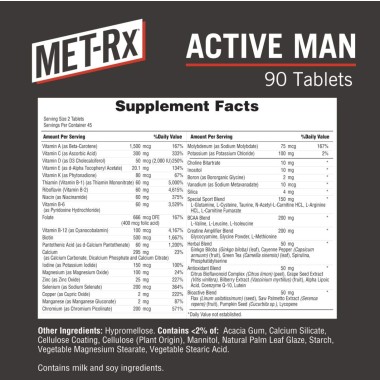 MET-Rx Active Man Multivitamin - B007Y2WCW6