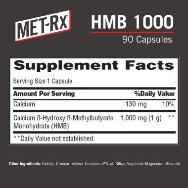 MET-Rx HMB 1000 Supports Muscle Recovery - B0080L9B9M
