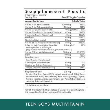 Michael's Naturopathic Teen Boys Caps Daily Multi-Vitamin - B01AKT1IK6