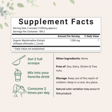 Micro Ingredients Organic Marshmallow Root - B074WLN3WN