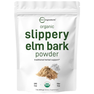Micro Ingredients Slippery Elm US Grown Organic - B075VFCQBC