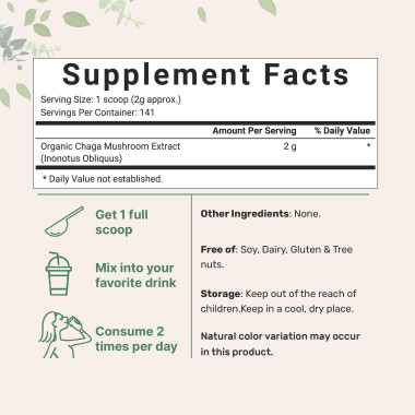 Micro Ingredients Organic Chaga Mushroom Powder - B07CY1LGVZ