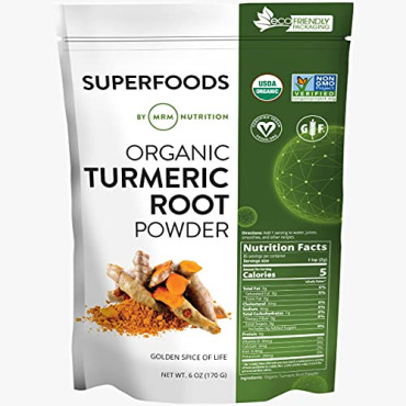 MRM Raw Organic Turmeric Root Powder - B06XXGZFTQ