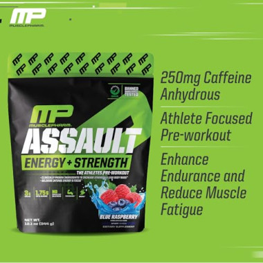 MusclePharm Assault Energy + Strength Pre-Workout - B01HHWIPZA