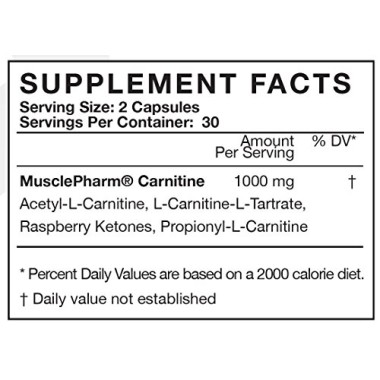 MusclePharm Carnitine Fat Loss Support - B00J4T4KOK