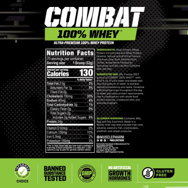 MusclePharm Combat 100% Whey Protein - B01GVPTXJQ