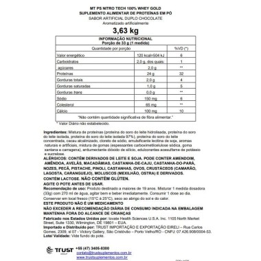 Muscletech Nitro Tech 100% Whey Gold Whey Protein Powder - B07665NMYQ