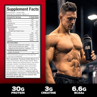 Muscletech Nitro Tech Whey Isolate + Lean Muscle - B008IH1EU2