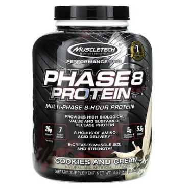 Muscletech Performance Series Phase8 Multi-Phase 8-Hour Protein - B00CATLSAA