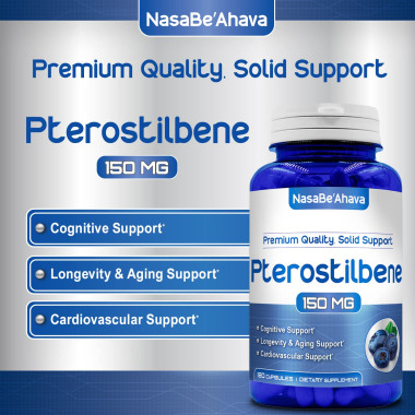 NasaBe'Ahava Premium Quality Pterostilbene - B07Q87S5JS