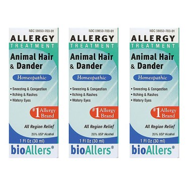NatraBio bioAllers Allergy Treatment Animal Hair & Dander - B001E117VA