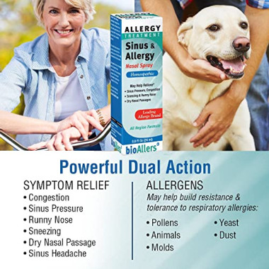 NatraBio BioAllers Sinus & Allergy Nasal Spray Allergy Treatment - B0019LROCQ
