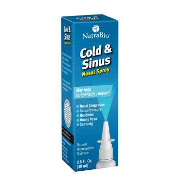 NatraBio Cold & Sinus Nasal Spray - B007Y9OQFU