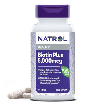 Natrol Biotin Plus Extra Strength - B01C46JWN8