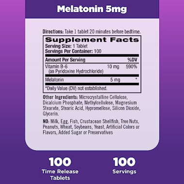 Natrol Melatonin Time Release 5mg - B001E0WOKE