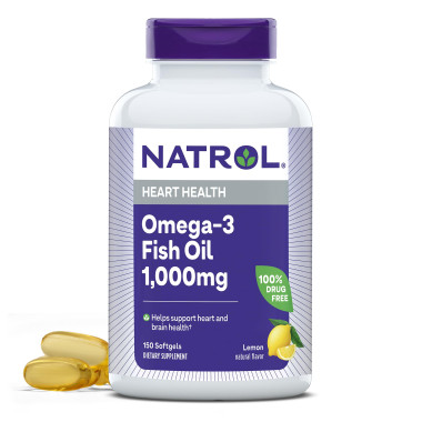 Natrol Omega-3 Fish Oil Natural Lemon Flavor - B000T0L8MU