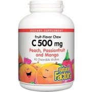 Natural Factors 100% Natural Fruit Chew C Peach Passionfruit & Mango - B00028MMZ6 Natural Factors 100% Natural Fruit Chew C Peach Passionfruit & Mango - B00028MMZ6