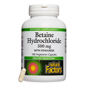 Natural Factors Betaine Hydrochloride with Fenugreek - B00028P5O6