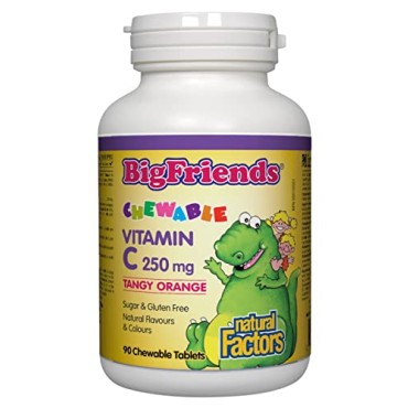 Natural Factors Big Friends Chewable Vitamin C Tangy Orange - B000Z94HCI