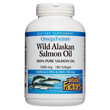 Natural Factors Omega Factors Wild Alaskan Salmon Oil - B000CQQLF0