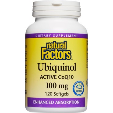 Natural Factors Ubiquinol QH Active CoQ10 - B00AVA08RO