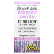 Natural Factors Ultima Probiotic 10/12 Women's Formula 12 Billion CFU - B000GJBOHS