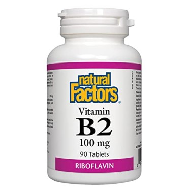 Natural Factors Vitamin B2 Riboflavin - B0019LVE5O