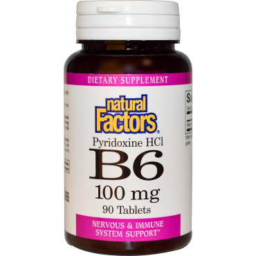 Natural Factors Vitamin B6 Pyridoxine HCl - B005XEF3S2