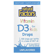 Natural Factors Vitamin D3 Drops 400 IU - B004XOIW7M