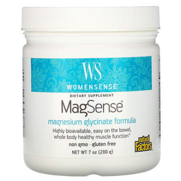Natural Factors WomenSense MagSense Magnesium Glycinate Formula - 