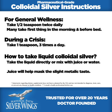 Natural Path Silver Wings Colloidal Silver 500 PPM - B00NP9URBU