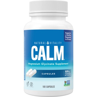 Natural Vitality Calm Magnesium Glycinate Capsules - B07RLTP4PV