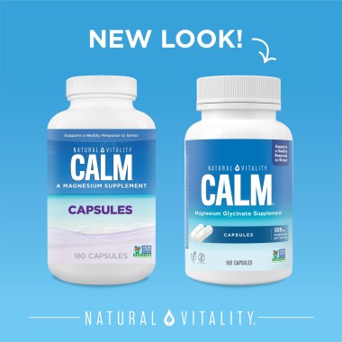 Natural Vitality Calm Magnesium Glycinate Capsules - B07RLTP4PV
