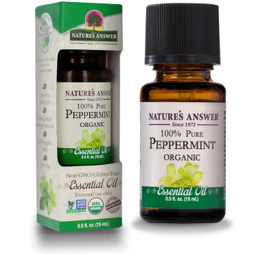 Nature's Answer Organic Essential Oil 100% Pure Peppermint - B00R1V6HS0