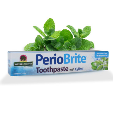 Nature's Answer PerioBrite Natural Brightening Toothpaste with CoQ10 & Folic Acid - B01ENOXAWS